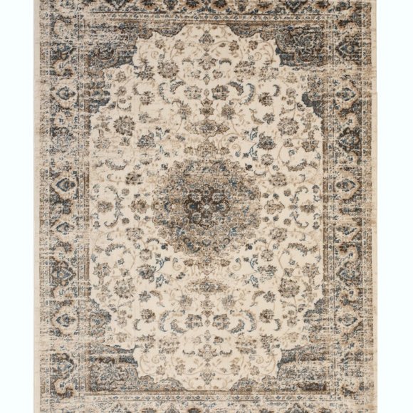 Ivory Machine EORC | Accents | Ivory Machinemade Polypropylene Traditional Distressed ...